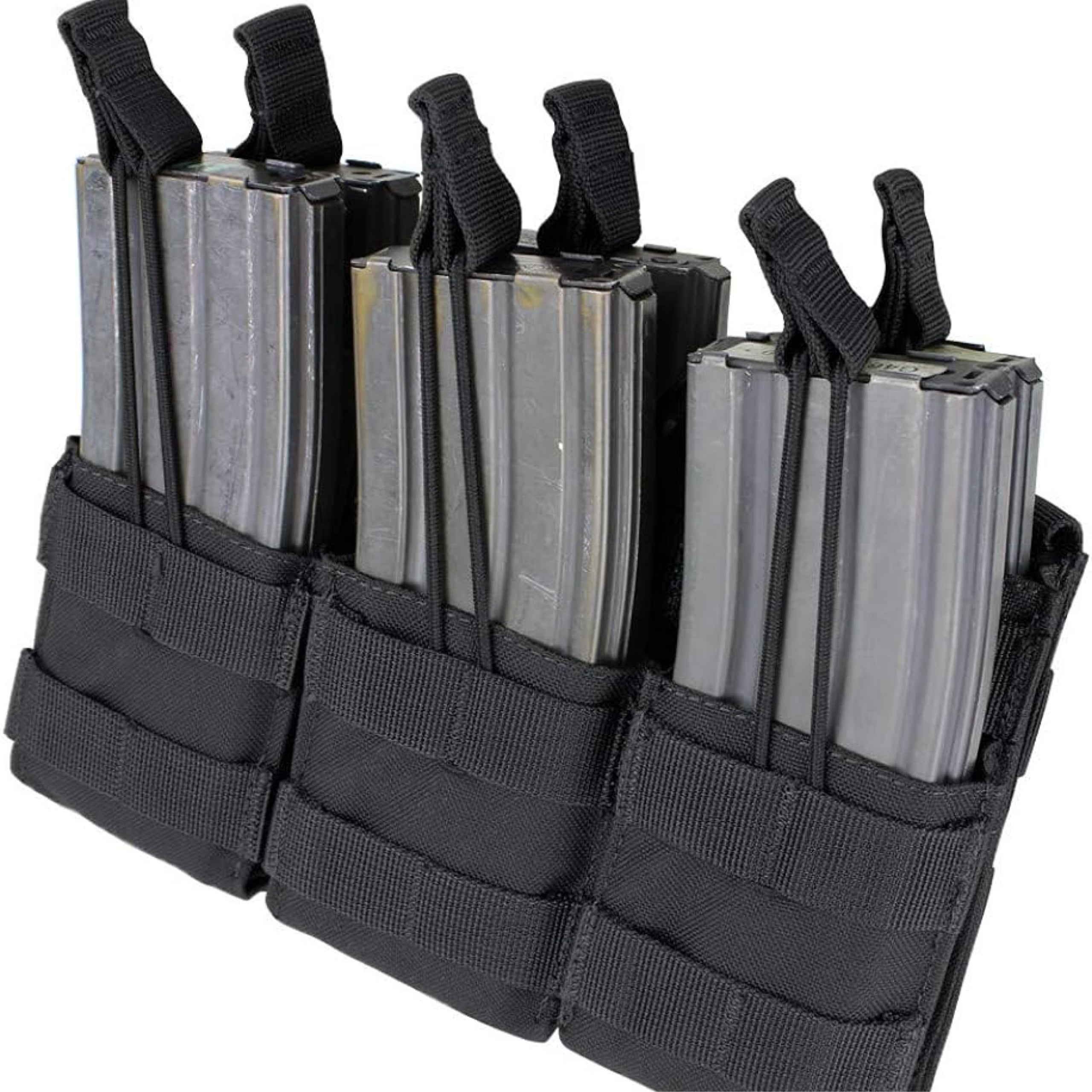 Condor - Triple Stacker M4 Mag Pouch (Black) | Nomad Milsim LLC